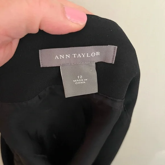 Lot of 3 Ann Taylor Size 12 L 2 Basics Skirts and 1 tank top Low Pleat Accents - Picture 6 of 14